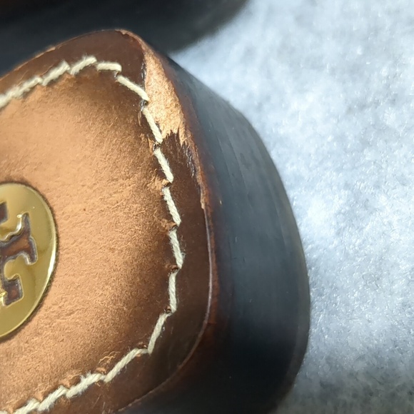 Tory Burch Alani Gold chain thong wedge sandal 9.5 - Picture 9 of 11